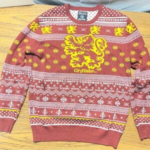 Boxlunch Harry Potter Christmas Sweater Size XL Gryffindor Fair Isle Holiday